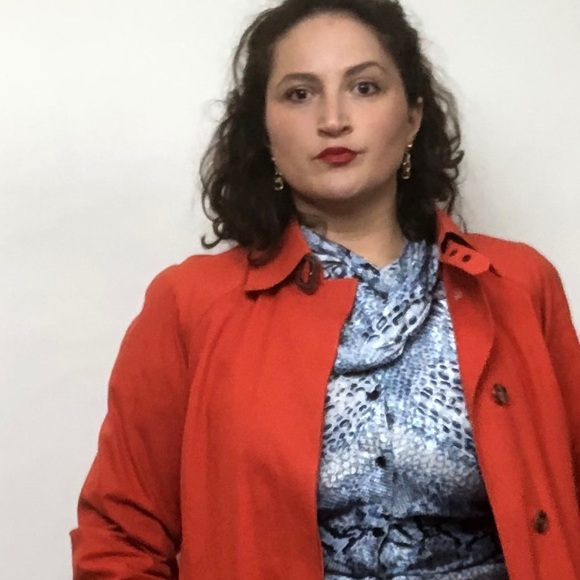 Orange Burberry Trench - Picture 13 of 13